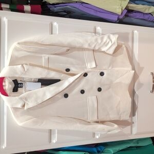 know.one.cares NWT white/cream  double button jacket